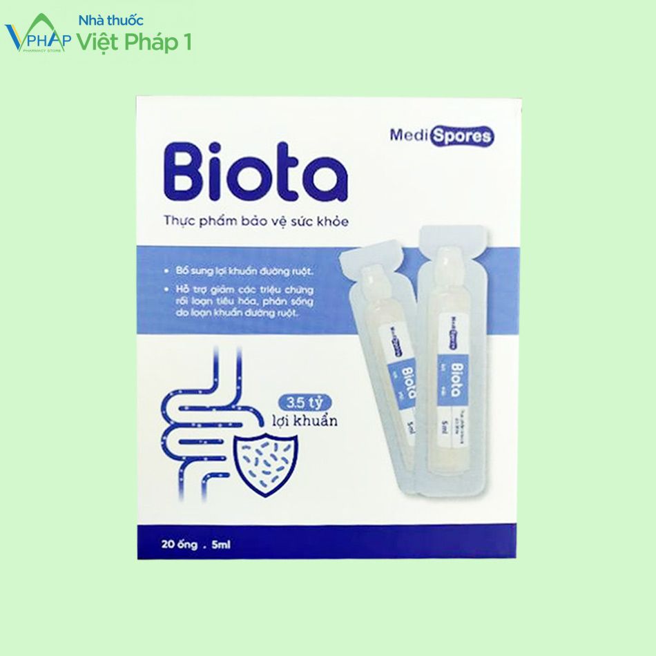 Hộp 20 ống men vi sinh MediSpores Biota