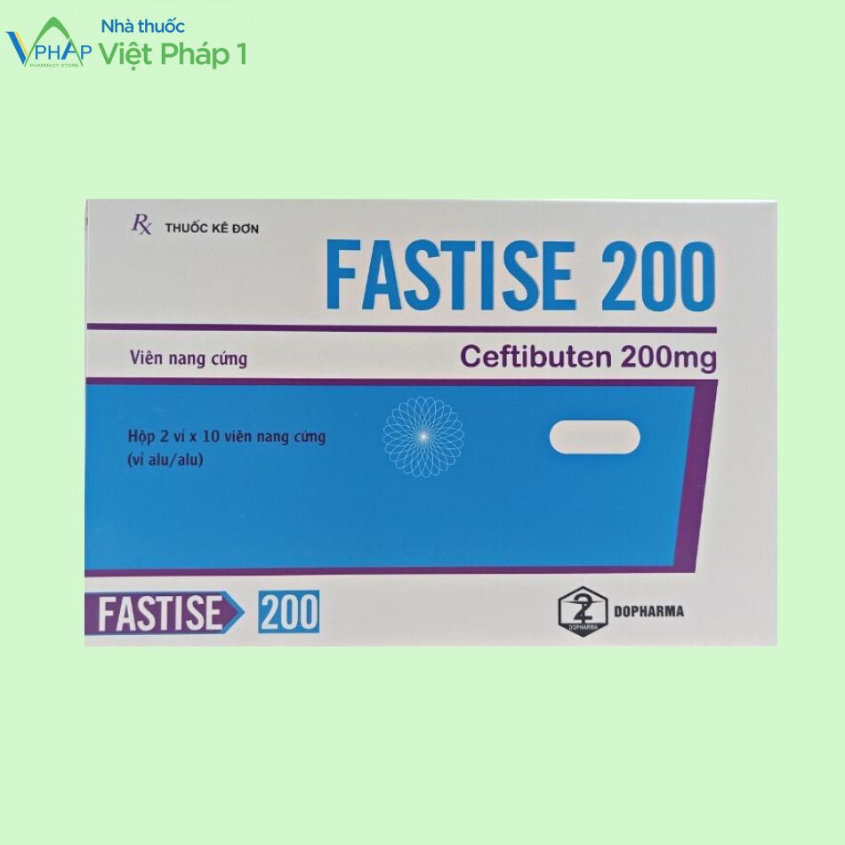 Hình ảnh hộp thuốc Fastise 200