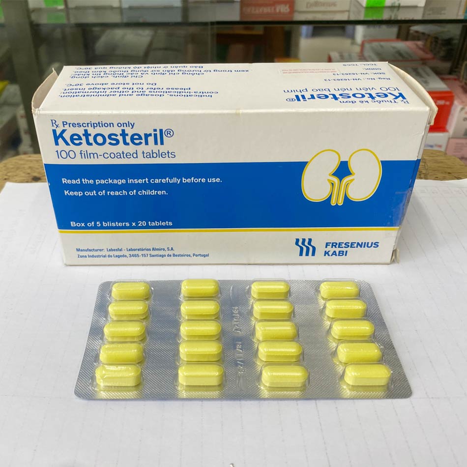 Hộp và vỉ thuốc Ketosteril