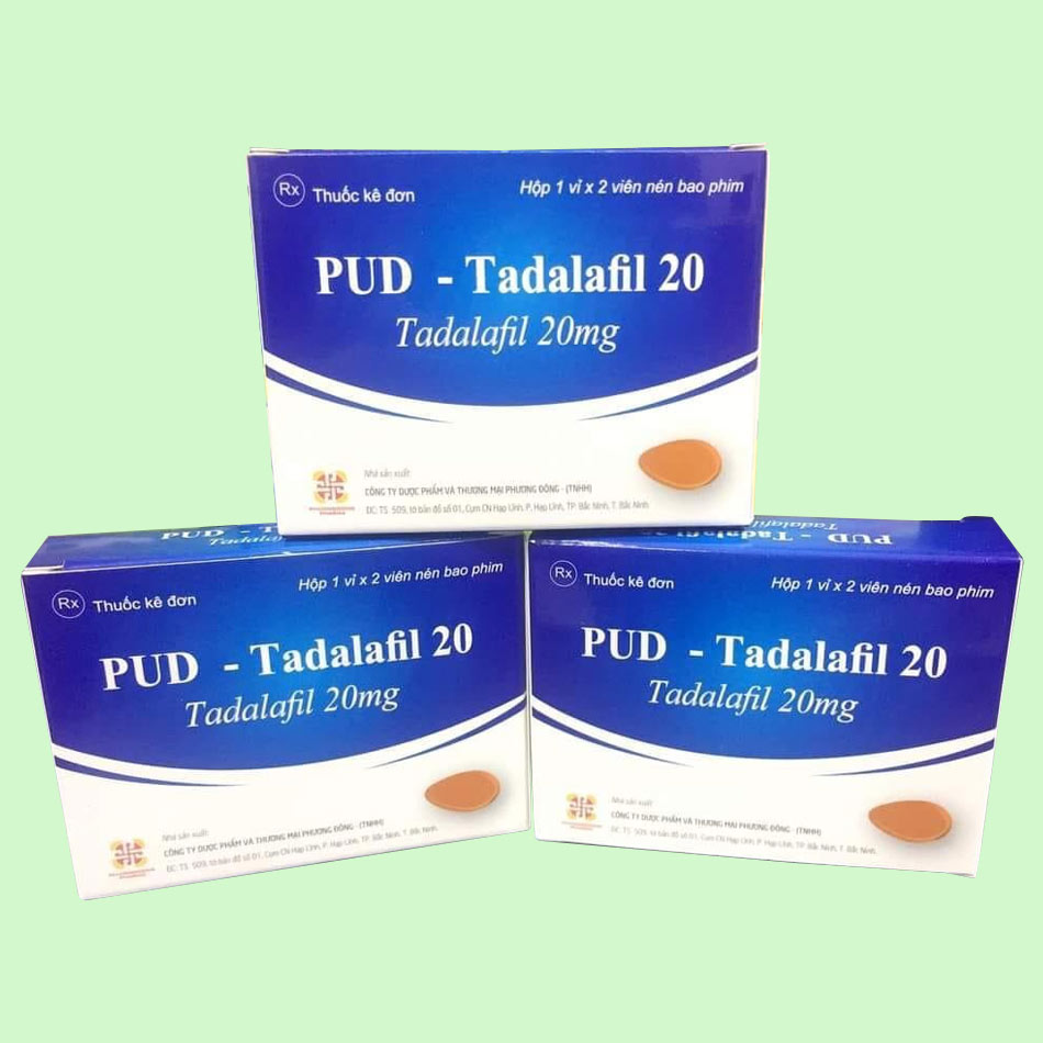 Thuốc PUD-Tadalafil gồm 2 viên