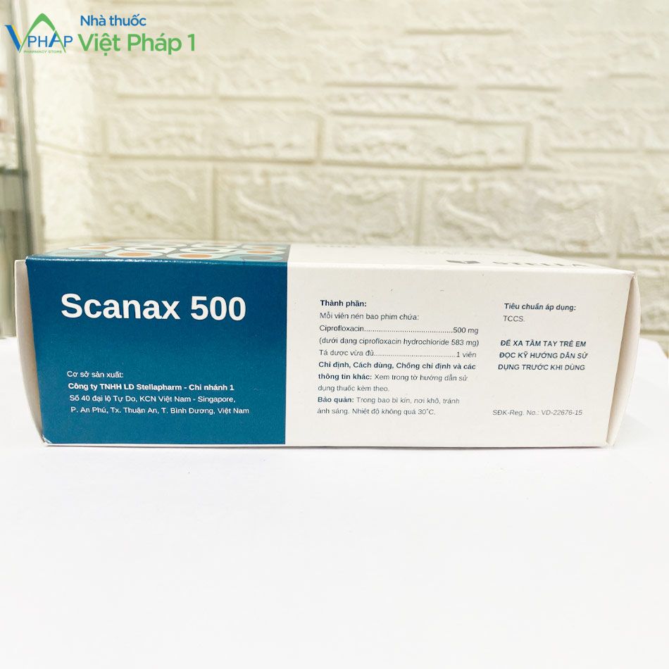 Thông tin của thuốc Scanax 500