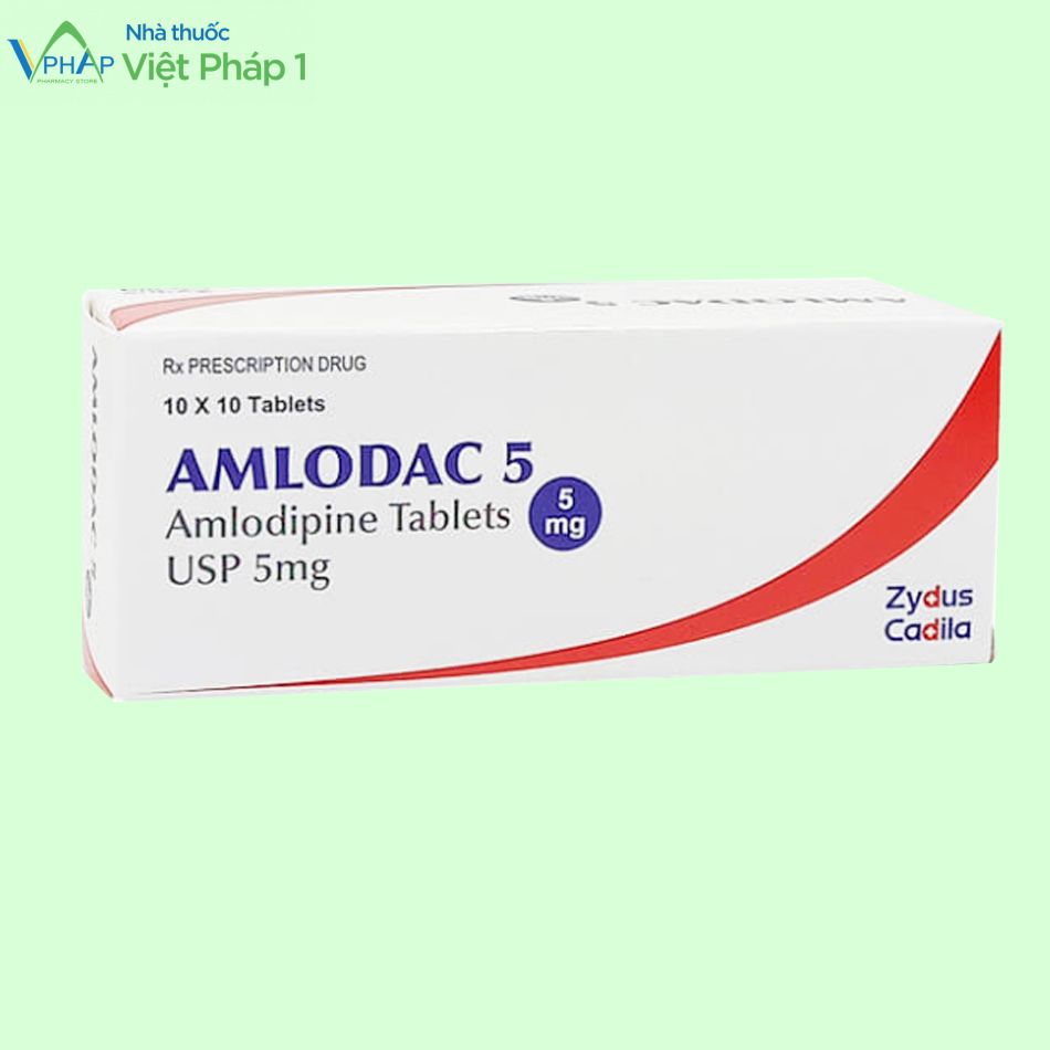Hình ảnh hộp thuốc Amlodac 5