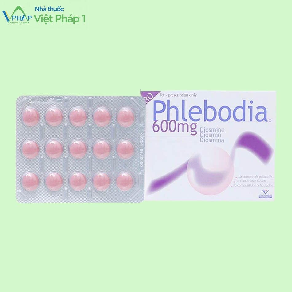Mua hộp Phlebodia 600mg trực tiếp tại Nhà thuốc Việt Pháp 1 