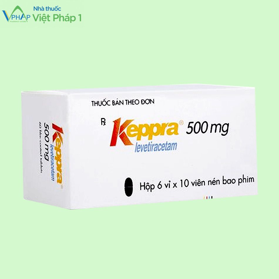 Hình ảnh hộp thuốc Keppra 500mg