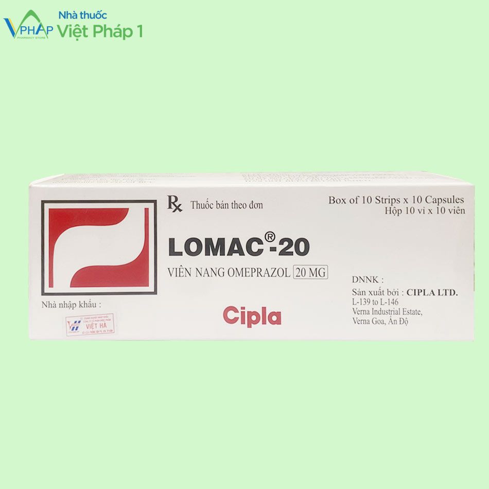 Hộp thuốc Lomac-20