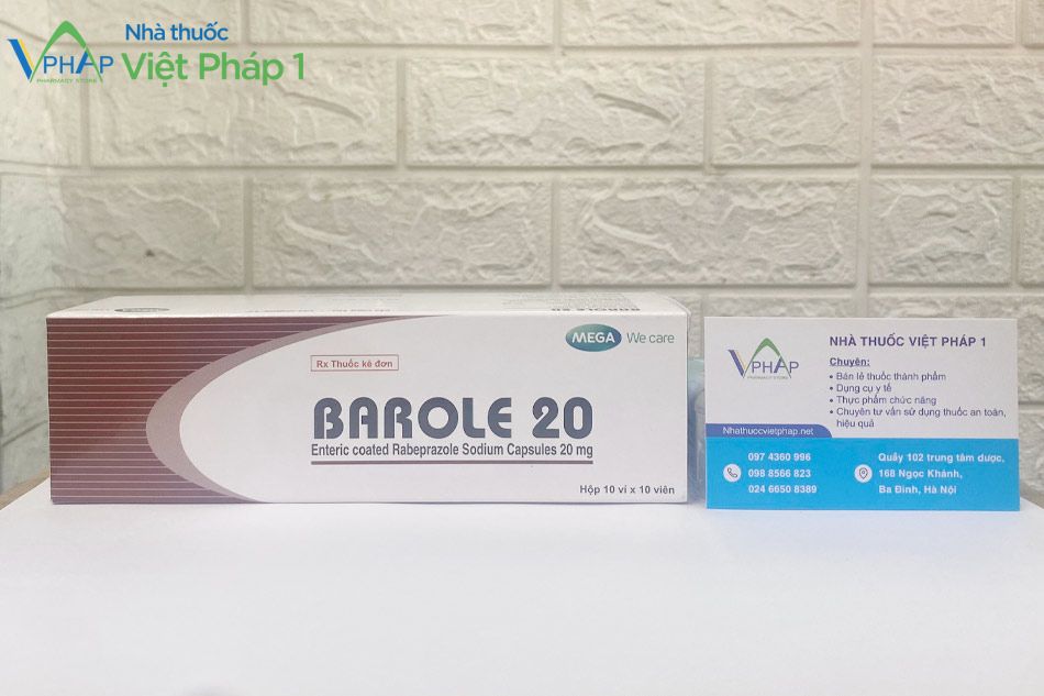Mua thuốc Barole 20 chính hãng tại Nhà thuốc Việt Pháp 1