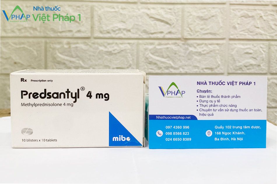 Mua thuốc Predsantyl 4mg chính hãng tại Nhà Thuốc Việt Pháp 1