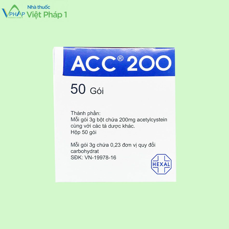 Thành phần của thuốc Acc 200