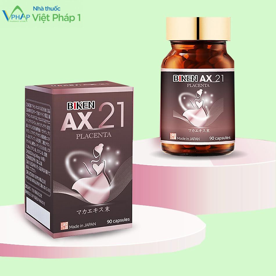 Sản phẩm Biken AX 21 đang được bày bán tại nhà thuốc Việt Pháp