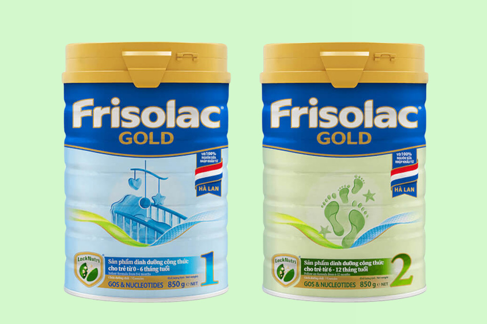 Hình ảnh: Hộp 850g sữa bột Frisolac Gold