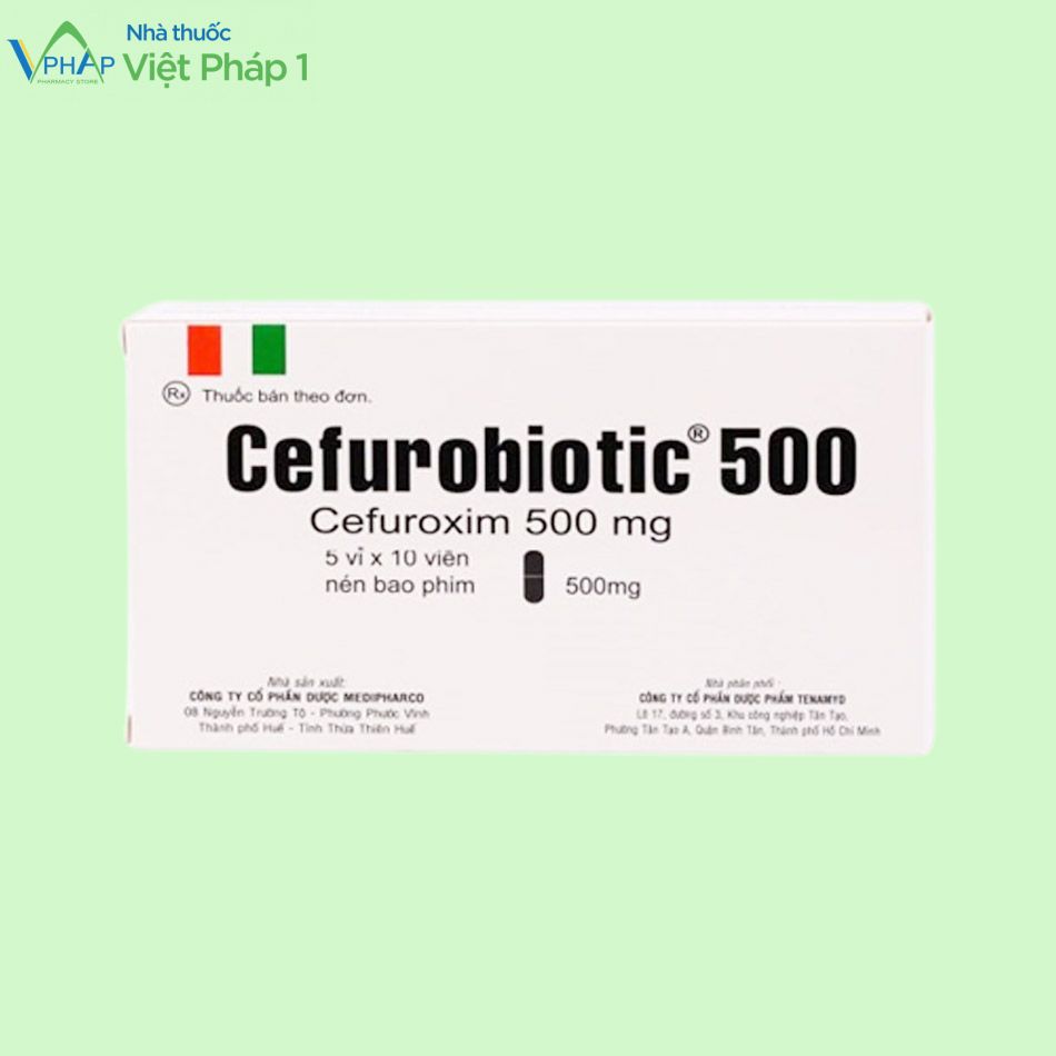 Hình ảnh hộp thuốc Cefurobiotic 500