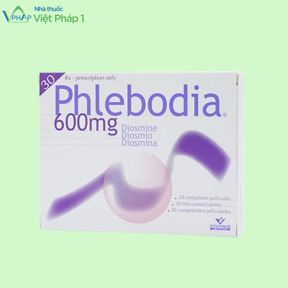 Hình ảnh hộp thuốc Phlebodia 600mg 