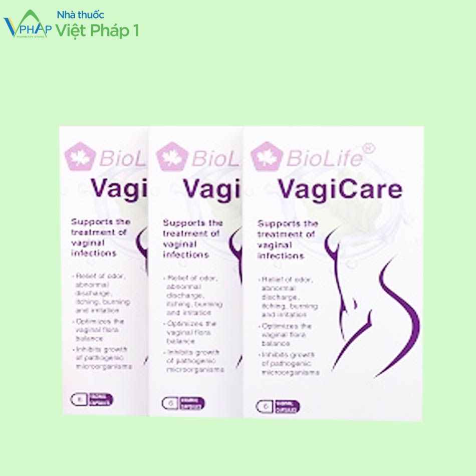 Hình ảnh hộp sản phẩm Biolife Vagicare