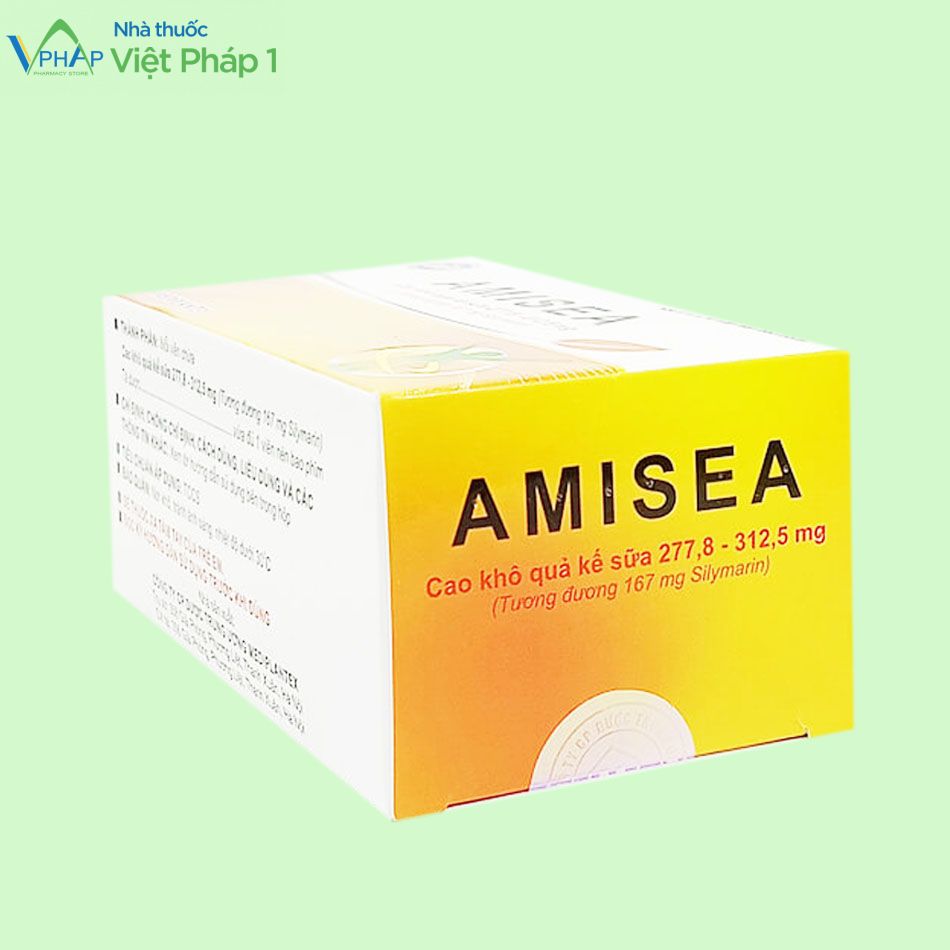 Hình ảnh: mặt bên hộp thuốc Amisea