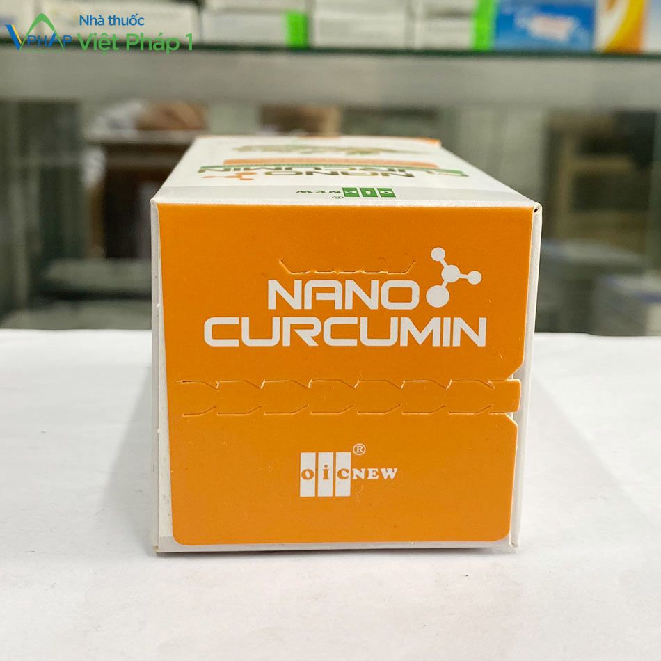 Nắp hộp sản phẩm Nano Curcumin