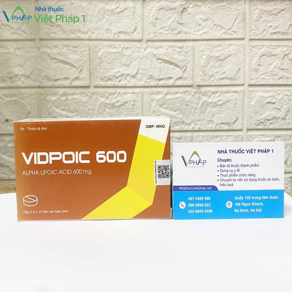Hình ảnh hộp thuốc Vidpoic 600mg