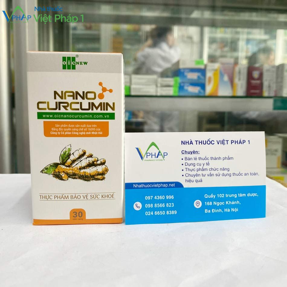 Viên uống Nano Curcumin được bán tại nhà thuốc Việt Pháp 1