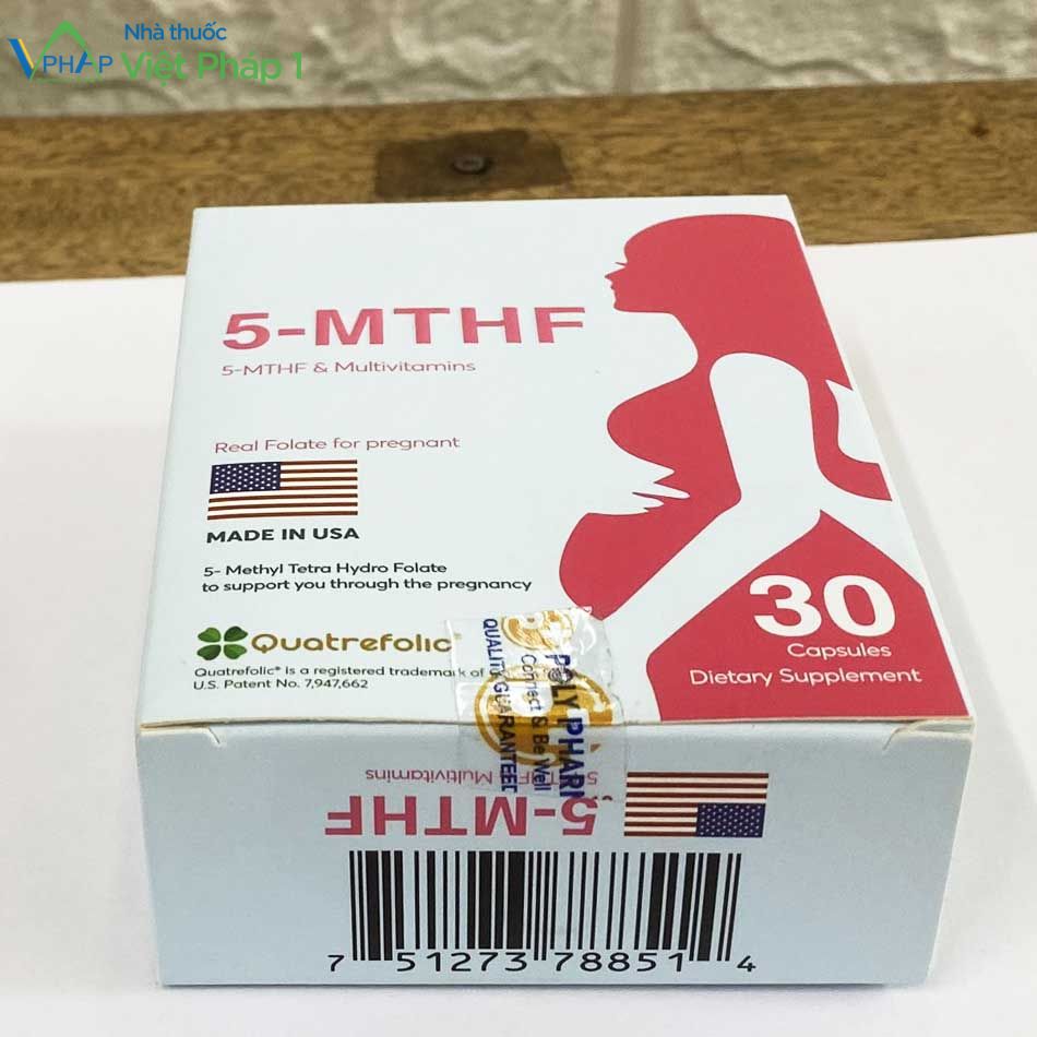 Hình ảnh: hộp sản phẩm 30 viên 5-MTHF