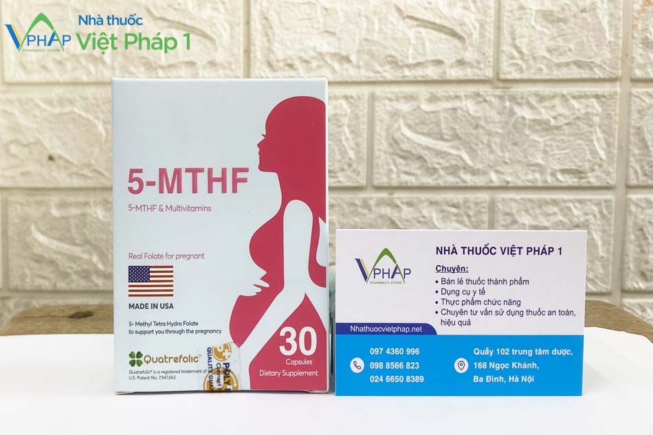 Sản phẩm 5-MTHF chính hãng tại nhà thuốc Việt Pháp 1