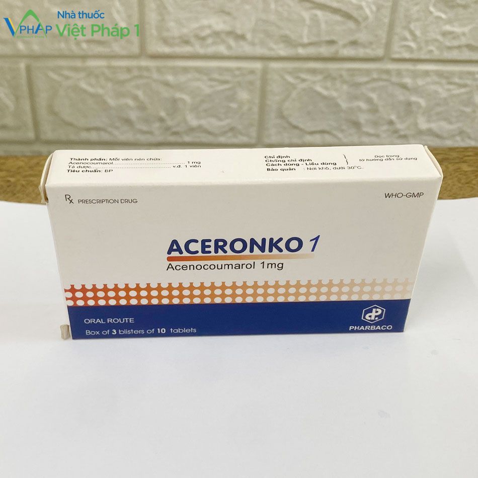 Hình ảnh hộp thuốc Aceronko 1