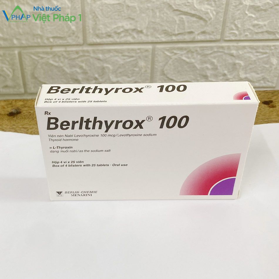 Hình ảnh hộp thuốc Berlthyrox 100