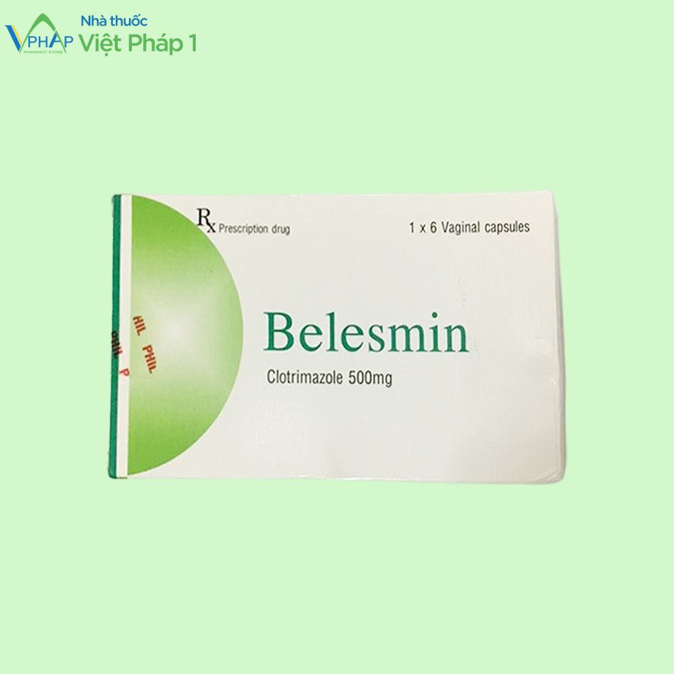 Hình ảnh hộp thuốc Belesmin 500mg 