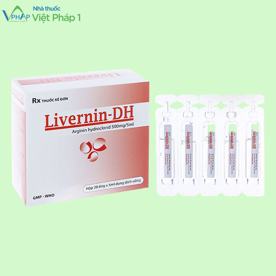 Hình ảnh hộp và ống thuốc Livernin-DH