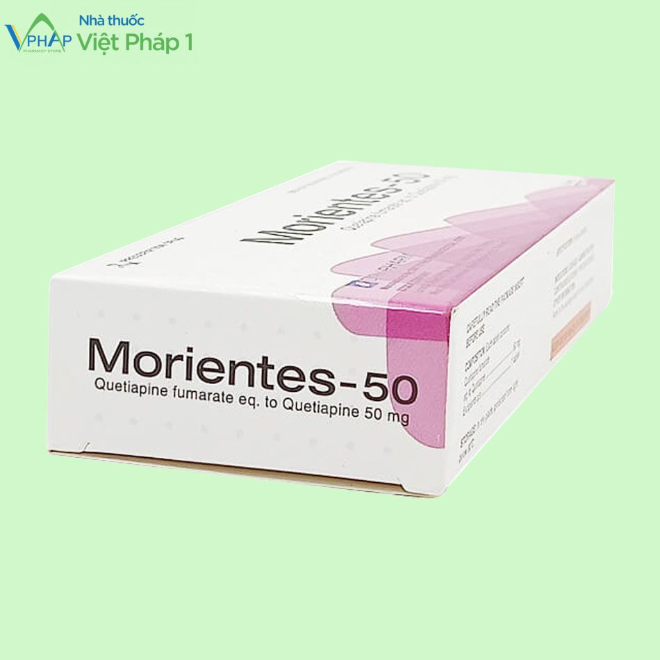 Mặt bên hộp thuốc Morientes 50mg