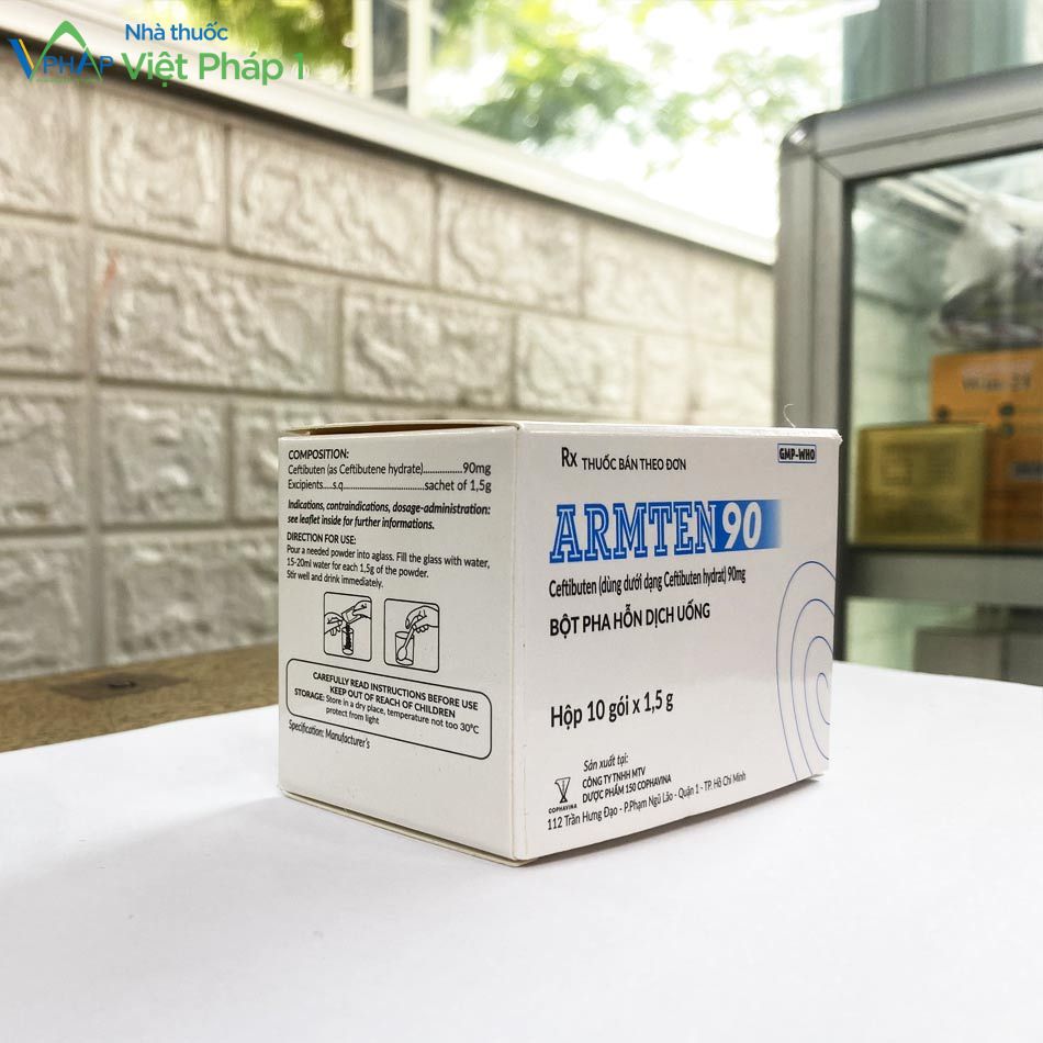 Hinh ảnh hộp thuốc kháng sinh Armten 90