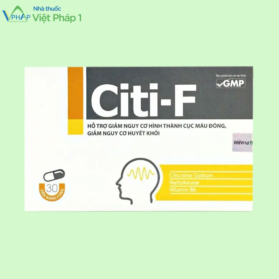 Vỏ hộp sản phẩm chống huyết khối Citi-F
