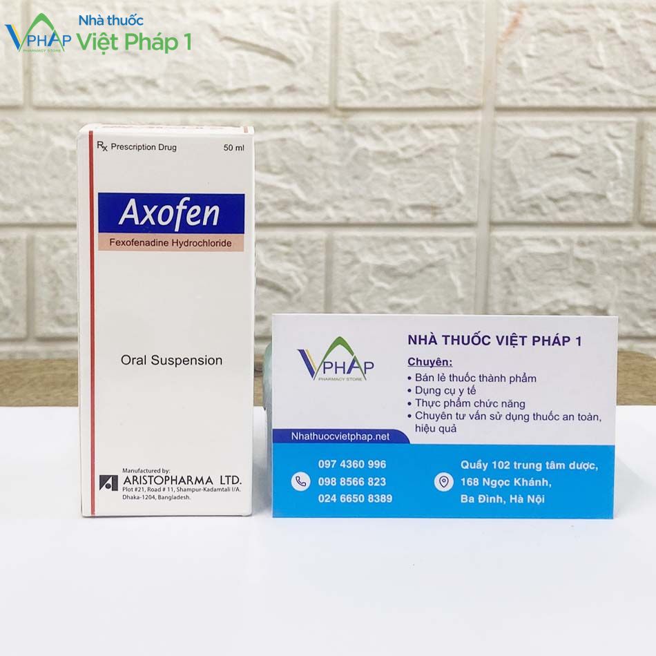 Thuốc Axofen bán tại Nhà Thuốc Việt Pháp 1