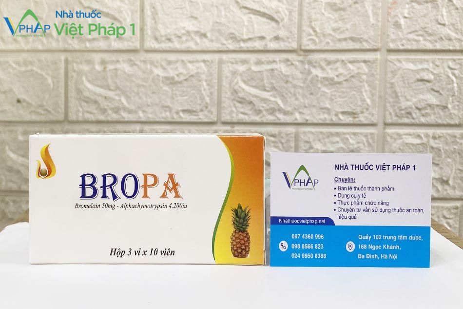 Sản phẩm Bropa mua chính hãng tại nhà thuốc Việt Pháp 1