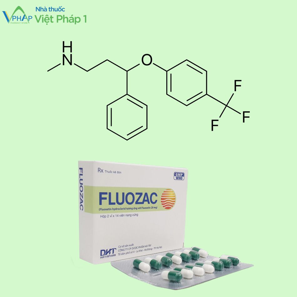 Thuốc Fluozac có chứa hoạt chất chính là Fluoxetin