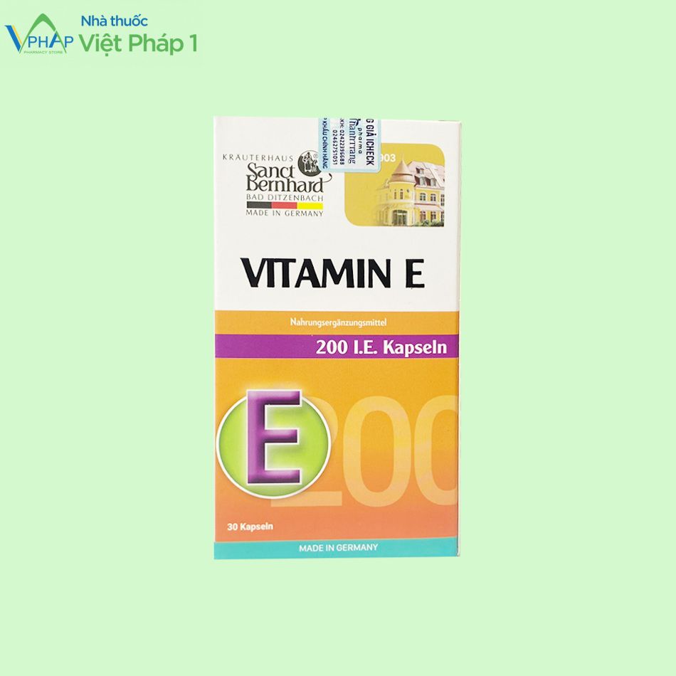 Hình ảnh của sản phẩm Vitamin E 200 IE Kapseln