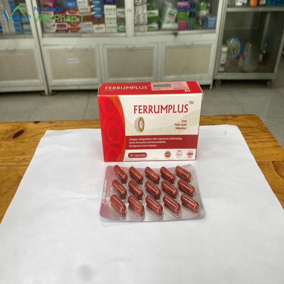 Hình ảnh hộp và vỉ Ferrumplus