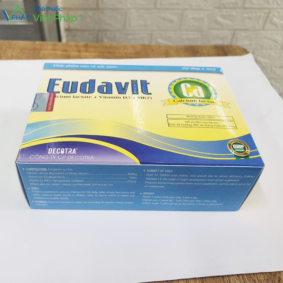 Thông tin trên hộp Eudavit