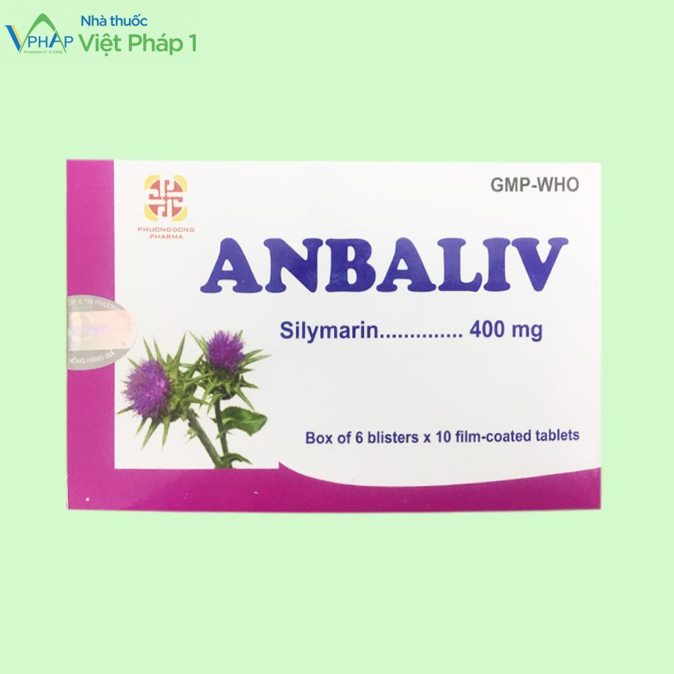 Hình ảnh: thuốc bổ gan Anbaliv thành phấn chính silymarin