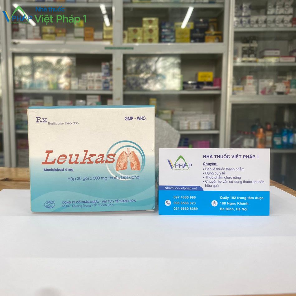 Mua thuốc Leukas 4mg tại Nhà thuốc Việt Pháp 1