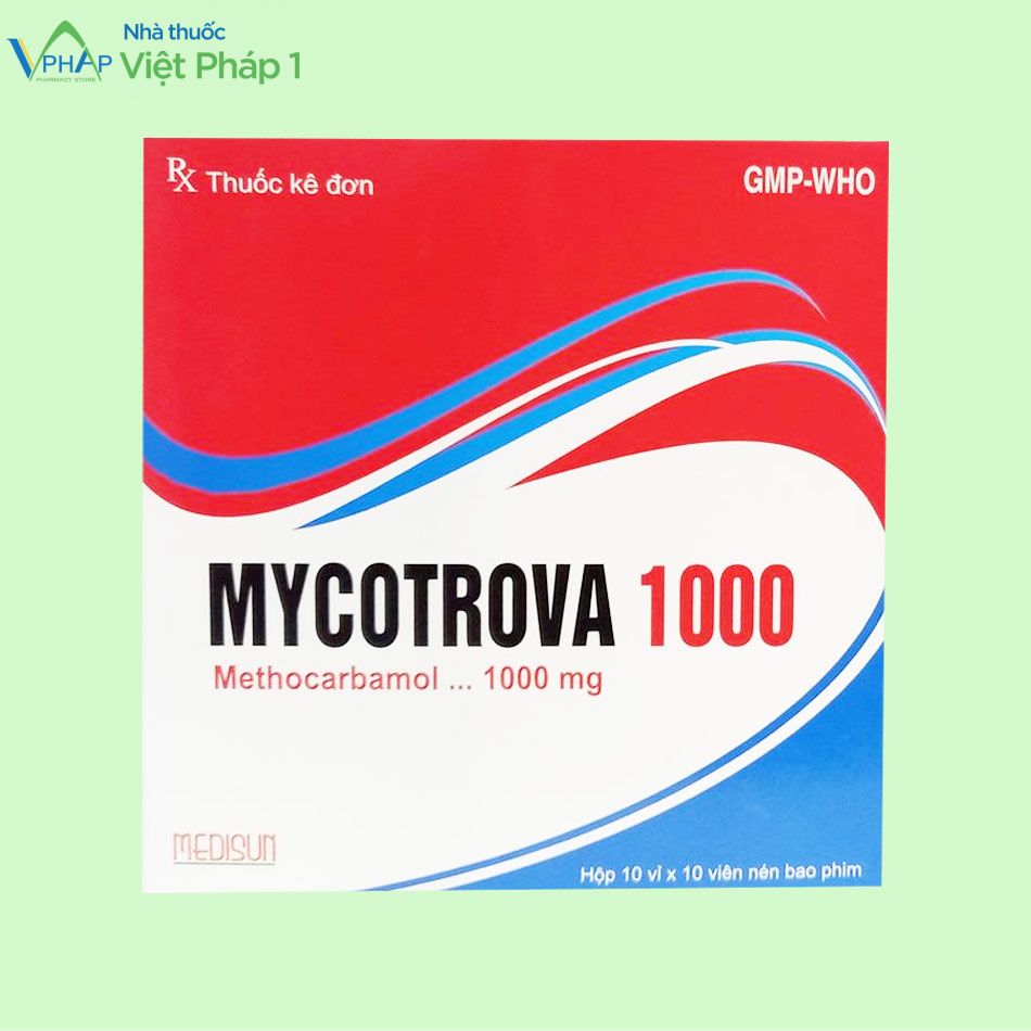 Hình ảnh hộp thuốc Mycotrova 1000