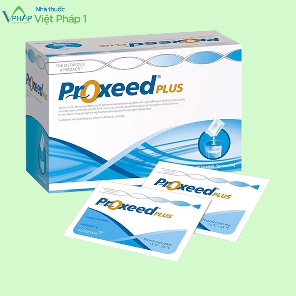 Hình ảnh hộp và gói sản phẩm Proxeed Plus
