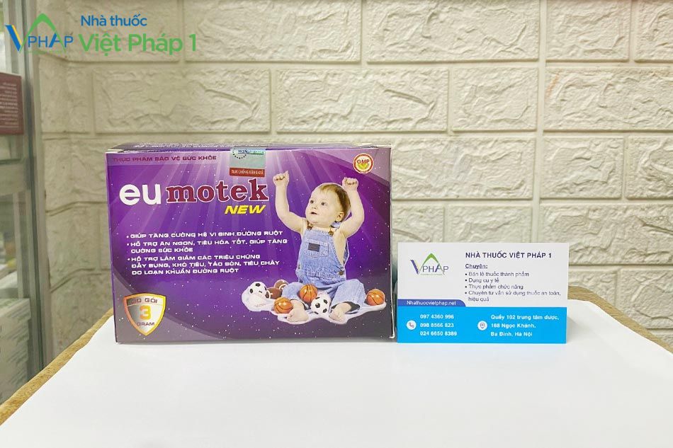 Sản phẩm EUMOTEK New được phân phối chính hãng tại Nhà Thuốc Việt Pháp 1