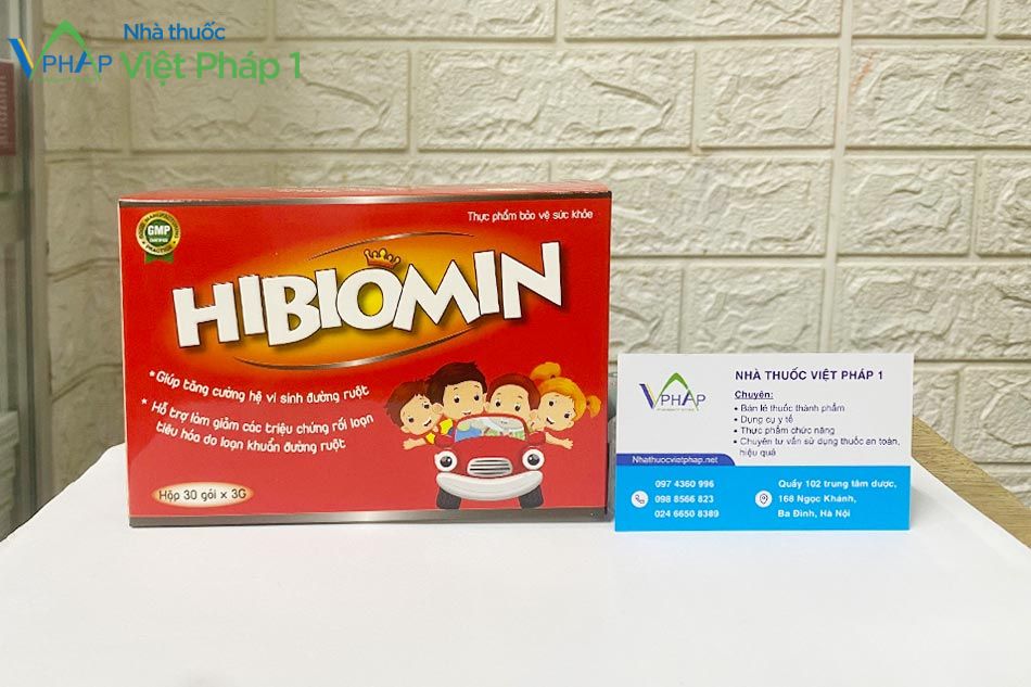 Sản phẩm Hibiomin được phân phối chính hãng tại Nhà Thuốc Việt Pháp 1