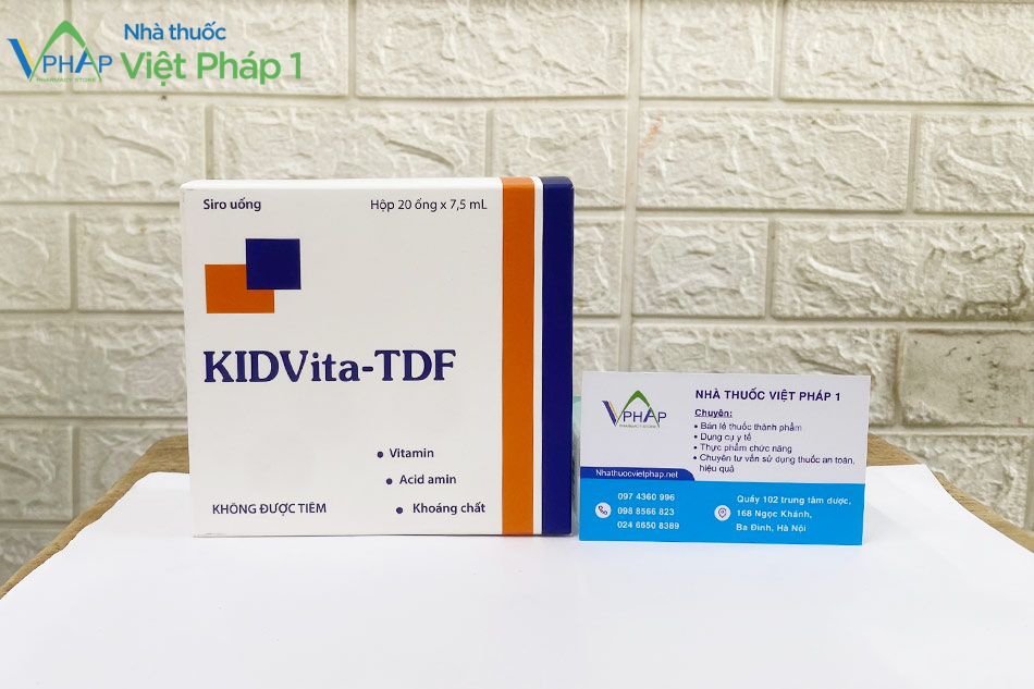 Thuốc KIDVita-TDF được phân phối chính hãng tại Nhà Thuốc Việt Pháp 1