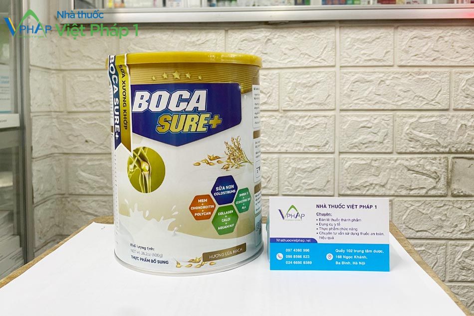 Sản phẩm sữa non BOCA SURE 800gr được phân phối chính hãng tại Nhà Thuốc Việt Pháp 1