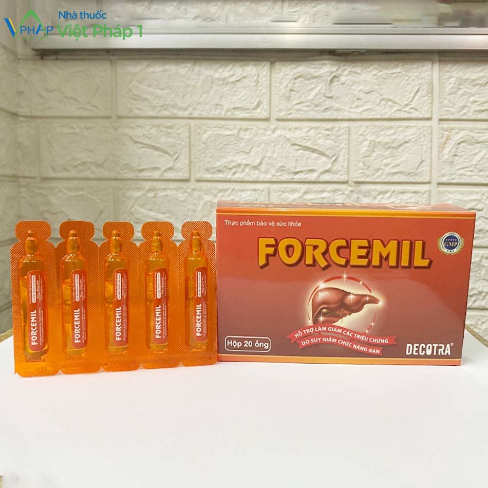 Thực phẩm bảo vệ sức khoẻ Forcemil được chụp tại Nhà Thuốc Việt Pháp 1