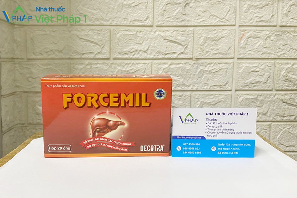 Thực phẩm bảo vệ sức khoẻ Forcemil được phân phối chính hãng tại Nhà Thuốc Việt Pháp 1