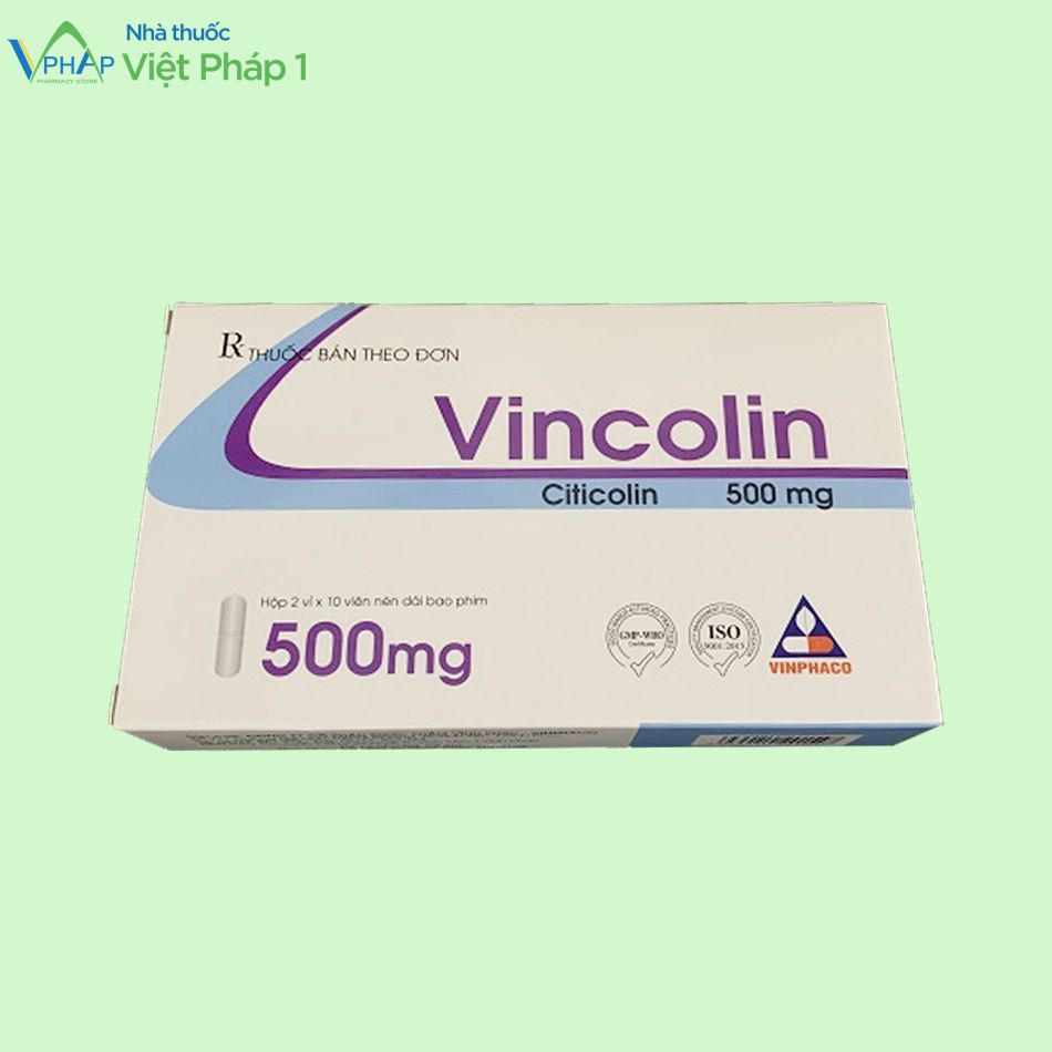 Hình ảnh hộp thuốc Vincolin 500mg