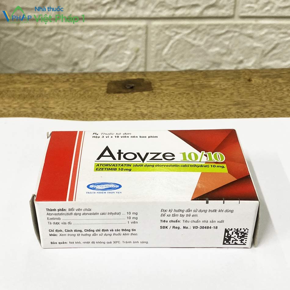 Thuốc Atovze 10/10 có tác dụng hạ cholesteron máu