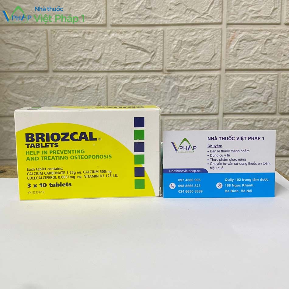 Thuốc Briozcal được bán tại Nhà thuốc Việt Pháp 1