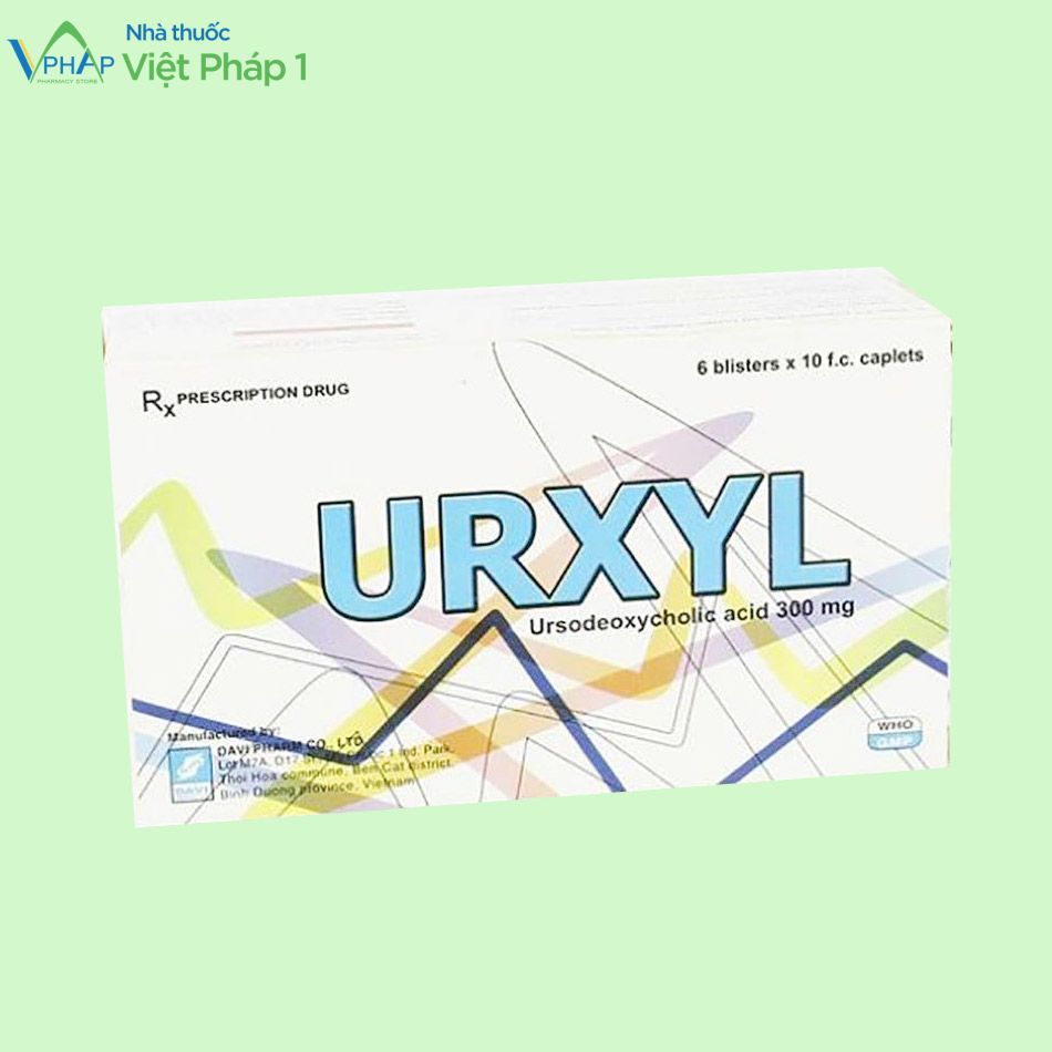 Góc nghiêng của hộp thuốc Urxyl